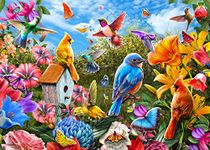 Birds and Flowers Jigsaw Puzzle 1000 Piece Landscape Jigsaw Puzzles for Adults 1000 Pieces Nature