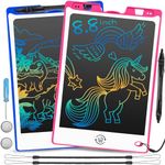 HAKOFS 2 Pack LCD Writing Tablet - 8.8 Inch Colorful Drawing Pad for Kids, Electronic Drawing Board with Lock & Delete Function, Kids Toys Birthday Gifts for 3 4 5 6 Year Old Boys and Girls Toddlers