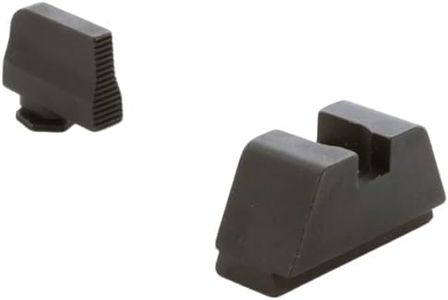 AMERIGLO Optic Compatible GL-429 XL Tall Black Serrated .315" Front, Flat Black .394" Rear Sight Set Compatible with Glock