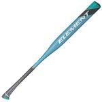 Axe Bat 2022 Element (-12, 2-1/4") Fastpitch Bat, 1-Piece Alloy, 33 in / 21 oz., Blue/Green