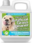 Pro-Kleen Artificial Grass Cleaner for Dogs and Pet Friendly Cruelty Free Disinfectant with Deodoriser 4 in 1 (10:1 Super Concentrate Makes 10 Litres) (Fresh Cut Grass, 1L), green