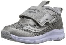 Saucony Girls' Baby Liteform Sneaker, Light Grey, 5.5 Extra Wide US Toddler