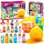 Fairy Magic Kit for Kids with 20PCS Magic Potion Bottles and Plate - Magical Fairy Making Craft Kit - Gift for Easter, Birthday, Halloween, Art Crafts Toys for 8 9 10 11 Year Old Girl