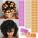 60 Pieces Hair Perm Rods Set for Na