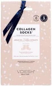 VOESH Collagen Socks, Collagen Socks for Dry Feet, Cracked Heel Repair, Moisturizing Socks, Spa Pedicure Treatment, Spa Socks, Foot Peel Masks, Vegan
