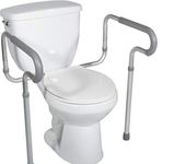 Toilet Safety Frame by HEALTHLINE, Bathroom Safety Rail with Toilet Seat Assist Handrail Grab Bar, Medical Supply for Elderly, Adjustable Legs and Arm