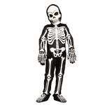 Spooktacular Creations Fierce 3D Skeleton Costume Set for Kids Halloween Dress Up, Role-Play, Carnival Cosplay (Large (10-12 yrs))