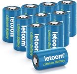 letoom CR2 Battery 3V Lithium 10-Pack with PTC Protection for Golf Rangefinders