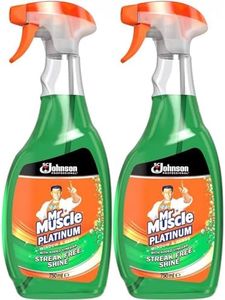 Mr Muscle Window & Glass Cleaner with Added Vinegar Streak Free Shine 750ml 2 Pack with Welari Thank You Card | 2 Pack | 2 x 750ml