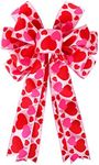 Valentine's Day Wreath Bow Large Re