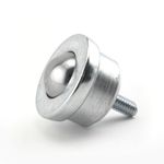 Hudson Bearings SMBT-1 Stud Mounted Machined Ball Transfer, Carbon Steel, 1" Diameter, 200 lbs Load Capacity (Case of 10)