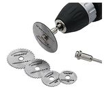 Rangwell NX 6Pcs Rotary Tool Metal Cutting Circle Hss Mini Circular Saw Blade For Wood (6 Pcs, Suitable for Cutting)