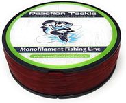 Reaction Tackle Monofilament Fishing Line- Strong and Abrasion-Resistant Nylon Mono Fishing Line, Freshwater and Saltwater Fishing Line Red 20/800