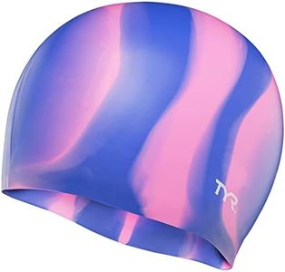 TYR Multi Silicone Cap, Purple/Pink