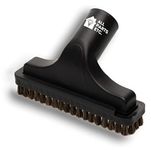 ALL PARTS ETC. Vacuum Upholstery Brush Tool with Detachable Brush Compatible with 1.25” Vacuum Attachments Compatible with Shop Vac, Bissell, Nutone, Eureka, Beam and other Central Vacuums