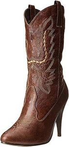 Ellie Shoes Women's 418-Cowgirl Western Boot, Brown, 9