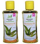 Organic Nilgiris Pure, cold-pressed Natural eucalyptus oil from the Nilgiri region: Pure Refreshing Eucalyptus oil for comfort and relaxation Aroma for Cold Cough wellness Support, Steam Inhalation, Aromatherapy, and Diffuser Bliss-(120ml-2p)