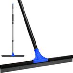 Floor Squeegee for Concrete and Tile Cleaning, 60 cm Rubber Squeegee Broom, Large Heavy Duty Outdoor squeegee patio 160 cm Long Handle, Cleaning Garage, Deck, Bathroom, Shower Glass, Window,Marble