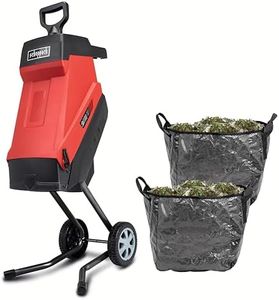 Scheppach Broyeur de Jardin électrique 2 en 1 GS55 – Broyeur & collecteur – 2400 W – Jusqu'à 45 mm d'épaisseur – Capacité de 45 L – 2 Couteaux réversibles montés – 2 Sacs de ramassage Inclus