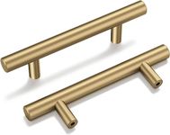 goldenwarm 6 Pack Champagne Bronze Cabinet Pulls Gold Cabinet Handles 3 inch(76mm) Champagne Drawer Pulls Brushed Bronze Cabinet Pulls Kitchen Bathroom Bedroom Furniture Handles