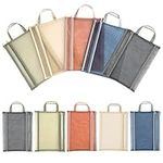 Belle Vous 10 Pack of Assorted A4 Plastic Mesh Zipper Pouches - A4 Document Zip File Bags/Folders - 5 Colours - Wallets for Travel Accessories, Cosmetics, School/Office, Pens/Pencils, or Bill Bag