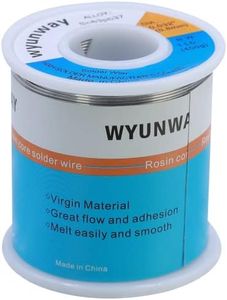 wyunway Solder Wire 63/37 Tin/Lead with Flux Rosin Core for Electrical Soldering weight 1Lb(450g) 0.8mm(0.032")