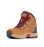 Columbia Youth Unisex Newton Ridge Amped, Elk/Mountain Red, 10
