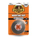 Gorilla Max Strength Indoor Mounting Tape, 25mm x 1.5m – Heavy-Duty Double-Sided Tape for Permanent Bonds | Hand Tearable & Mesh Reinforced for Strength