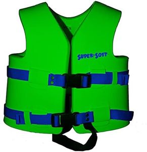 TRC Recreation Super Soft Child Size X Small Life Jacket USCG Approved Vinyl Coated Foam Swim Vest for Kids Swimming Pool and Beach Gear, Marina Blue