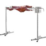 VBENLEM Electric 46'' BBQ Rotisserie Grill Kit 60 to 90LB Pig Spit Rotisserie Grill,32W Motor Universal Stainless Steel Rotisserie Grill Kit, BBQ Grill Kit Heavy Duty for Pig Rotisserie Hog Lamb