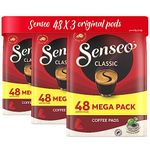 Senseo Coffee Pods Classic, Pack of 3, Intensive, Full Bodied Coffee Flavour – 144 Pods