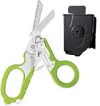 Raptor First Aid Shears All-in-One Tactical Scissors, Pocket Scissors & Firefighter Tools Set Medical Scissors, Ring Cutter, Glass Breaker in Tuff Cut Scissors with Utility Holster