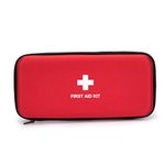 First Aid Hard Case Empty, Jipemtra First Aid Hard Shell Case First Aid EVA Hard Red Medical Case for Home Health First Emergency Responder Empty Camping Outdoors (Red A3)