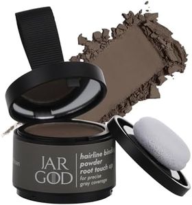 JARGOD Hairline Powder for Instant Gray Coverage and Highlights - Concealing Root Touch-Up Color for Women & Men (0.14 Ounce, Dark Brown)