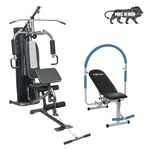 Lifeline Home Gym Combo; HG-005 Home Gym with LB-301 AB Care Bench for Full Body Exercise, Free Installation Assistance