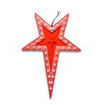 XILLION Single Layer and Multicolored LED Christmas Star Lights for Indoor/Outdoor Decoration (ICY RED)