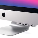 SATECHI USB-C Clamp Hub Pro with USB-C Data Port, USB-A 3.0 Data, Micro/SD Card Reader - For 2020/2019 iMac & iMac Pro. Does Not Fit 2021 iMac M1 (Silver)