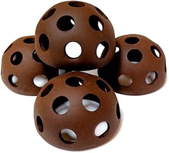 OrgMemory Ceramic Shelters, 4 pcs, Fish Tank Accessories Cave Décor, Small Fish House, Aquarium Hideout, Swim Holes Aquatic, Aquarium Cave for Freshwater and Saltwater Fish Tank (hemispherical)