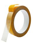 KAIHENG Heavy Duty Double Sided Fabric Tape, 1 Inch X 33FT Stitch Witchery Hem Tape for Pants Clothes Curtain Fabric Sofa Covers, No Sewing Ironing, Strong Adhesive Tape for Rug, Carpet, Art