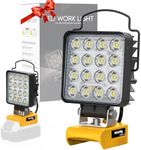 Cordless LED Work Light for Dewalt 18v 20v Battery, 48W 4800Lumens Underhood Work Light Tool Gifts for Men, with USB & Type-C Charging Port for Dewalt 20v Tools, Workshop,Garage,Jobsite,Car Repairing