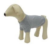 Lovelonglong Pet Clothing Dog Costumes Basic Blank T-Shirt Tee Shirts for Small Dogs Gray M