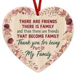 Friends Family Wood Ornament