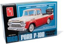 AMT 1960 F-100 Pickup w/Trailer New Tooling 1:25 Scale Model Kit