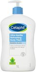 CETAPHIL Ultra Gentle Refreshing Body Wash 1l, Body cleanser for sensitive & dry skin, With Aloe Vera & Vitamin B5, Hypoallergenic, Dermatologist Tested