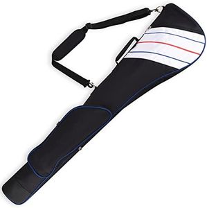 Golf Lightweight Carry Bag Foldable Sunday Bag Small Travel Bag for Driving Range,Practice Thick and Tough Clubs Case Multi Colors (Black & Stripes)