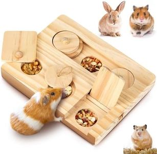 Emapoy Guinea Pig Foraging Toys, 6 in 1 Hamsters Toys, Treat Dispenser for Small Animal Funny Toys, for Chinchillas, Rats and Gerbils, Rabbits, Bunny