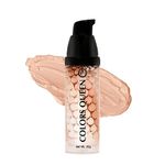Colors Queen 3 in 1 Facial Primer - 01 Orange, 40g | Lightweight, Long Lasting & Highly Moisturizing Formula | Long Lasting Primer for Face Makeup