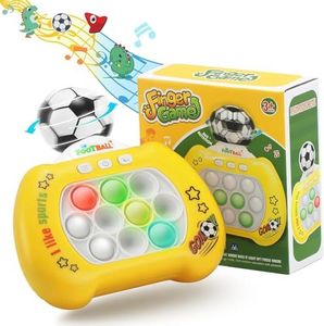 Quick Push Game Fidget Toys Pro for Kids & Adults, Pop Bubble Handheld Game, Quick Puzzle Game Machine, Push Bubble Stress Toy, Gift for Boys, Girls, Teenagers (Football)