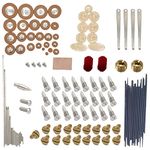 Cheerock Alto Sax Repair Kit Alto Saxophone Repair Parts including Screws Sound Hole Pad Spring Needles Rollers DIY Tools