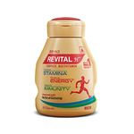 Revital H Multivitamin For Men (60 Capsules) With Natural Ginseng, Zinc, 10 Vitamins & 8 Minerals For Daily Energy, Stamina & Immunity